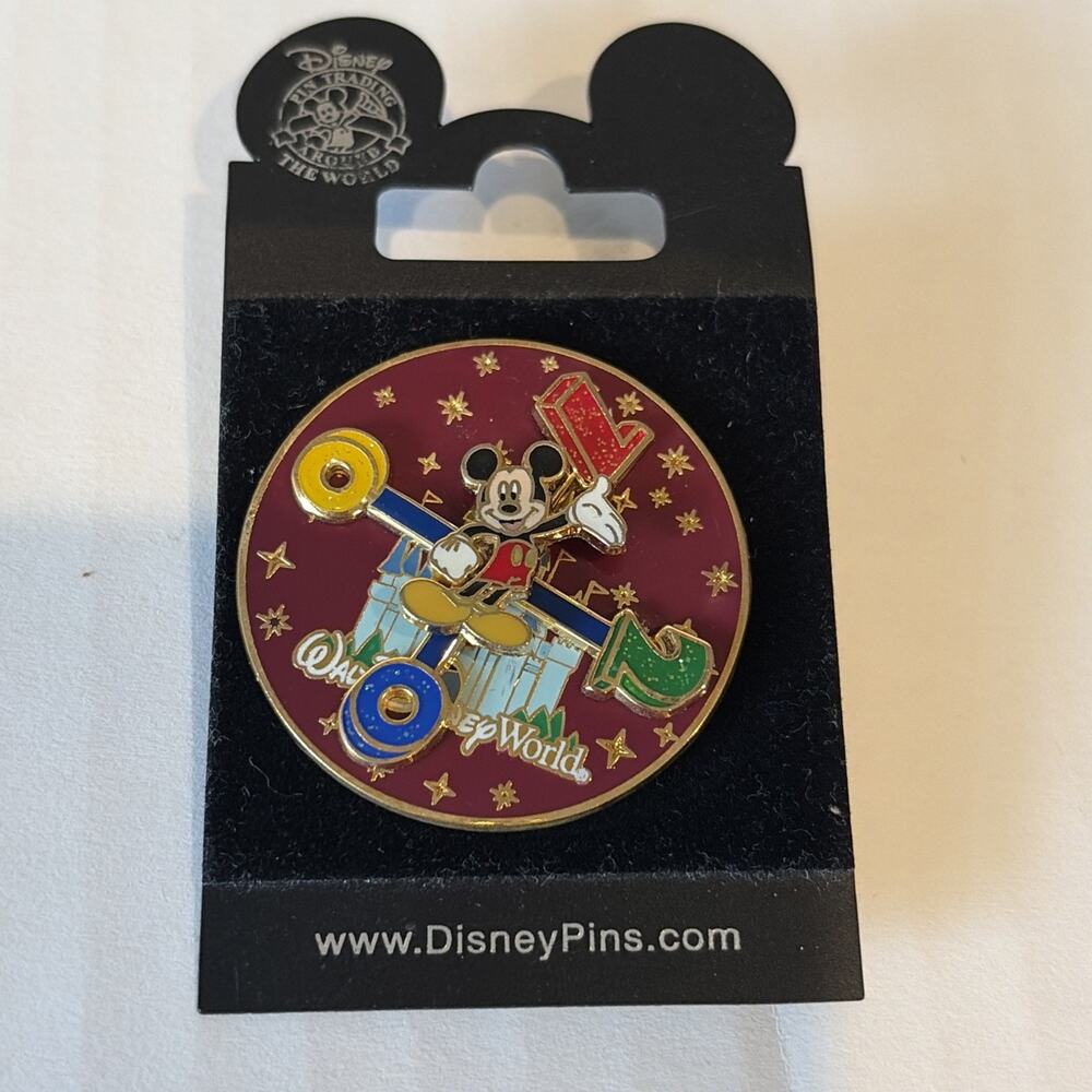 Disney World 2007 Spinner Pin Dated Mickey Mouse Collector Pin Traders